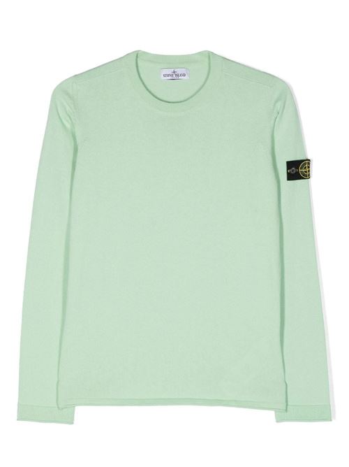 Maglia bambino in cotone verde chiaro STONE ISLAND KIDS | 7816505A2V0052